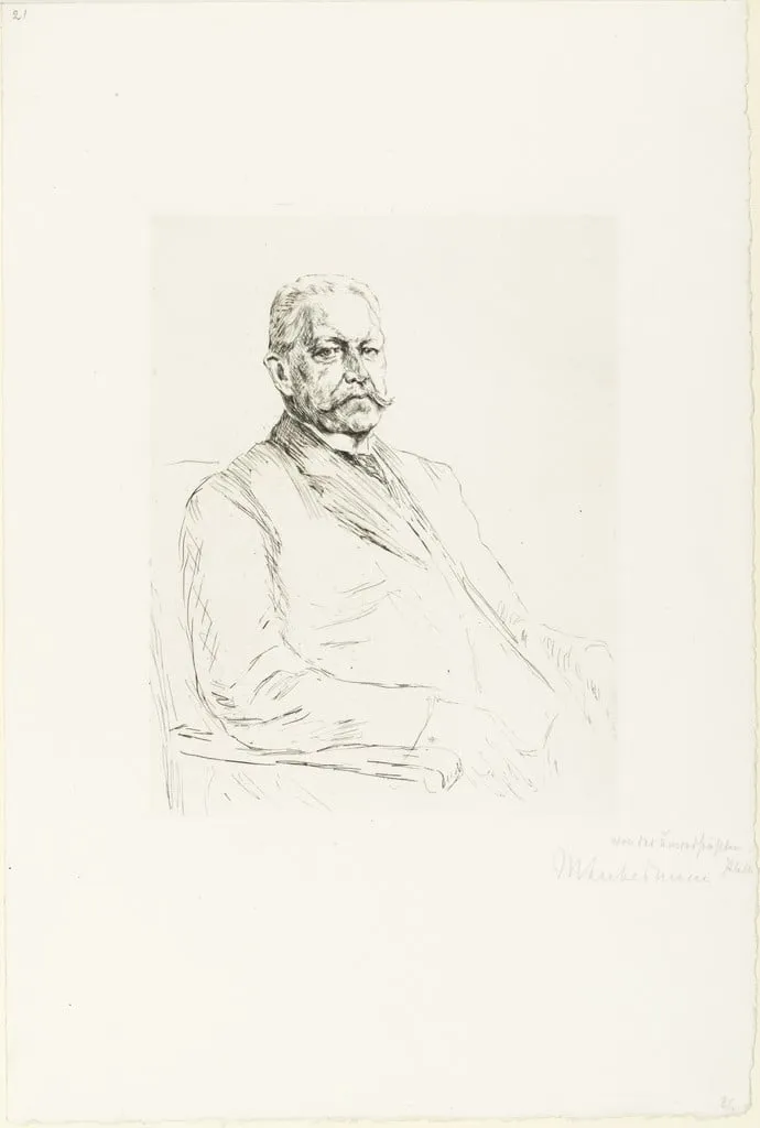 Untitled, by Max Liebermann, ink, 1927