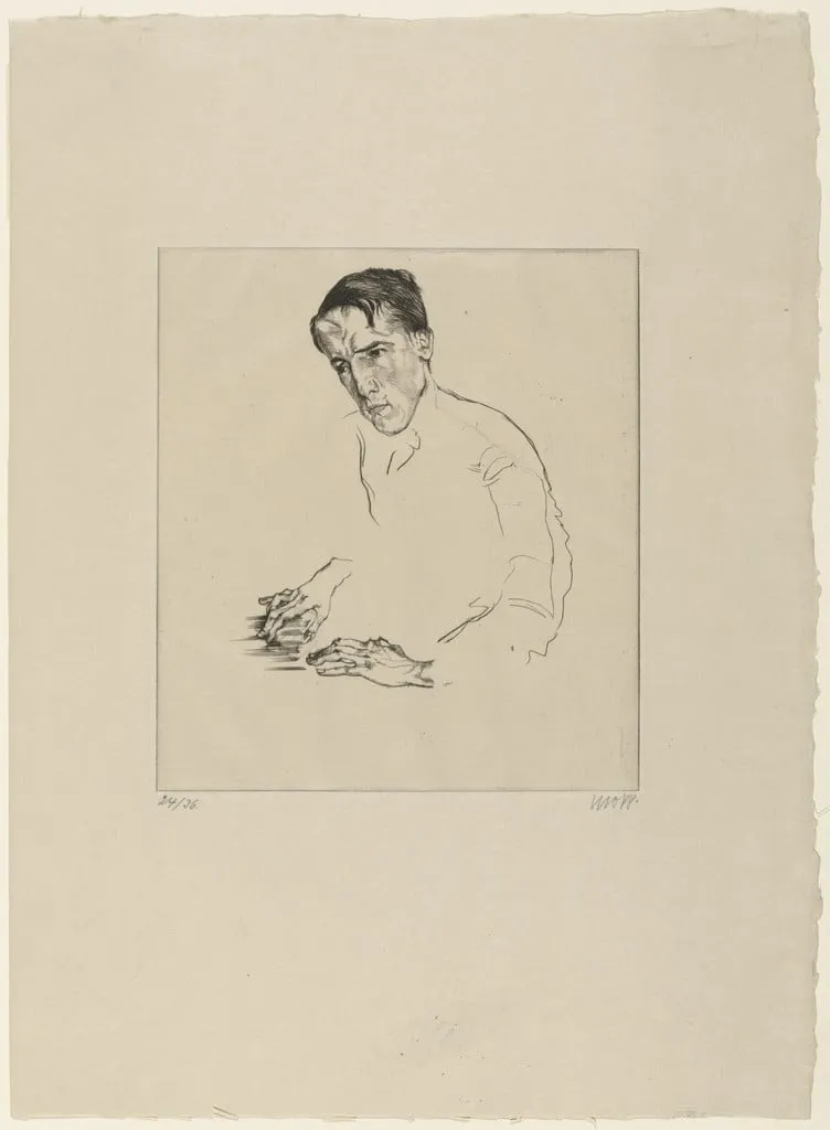 Untitled, by Max Oppenheimer, ink, 1912