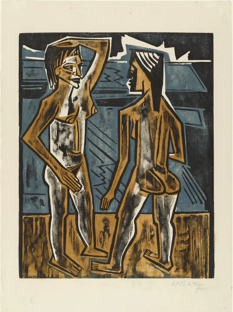 Untitled, by Max Pechstein, ink, 1920