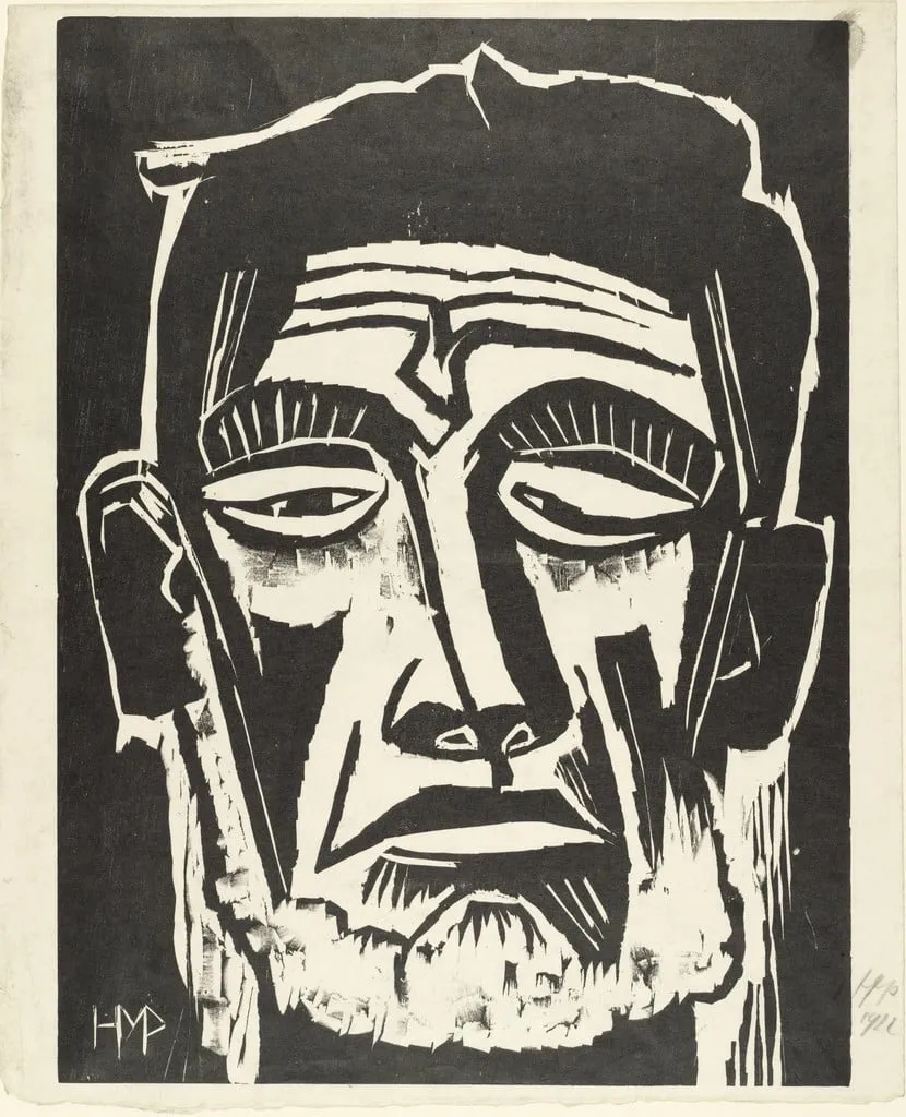 Untitled, by Max Pechstein, ink, 1922