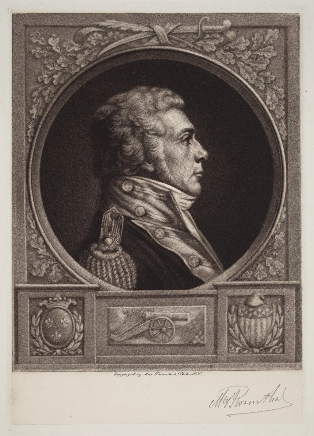 Louis, Chevalier de Toussard, by Max Rosenthal, ink, 1900