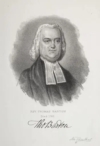 Rev. Thomas Barton, by Max Rosenthal