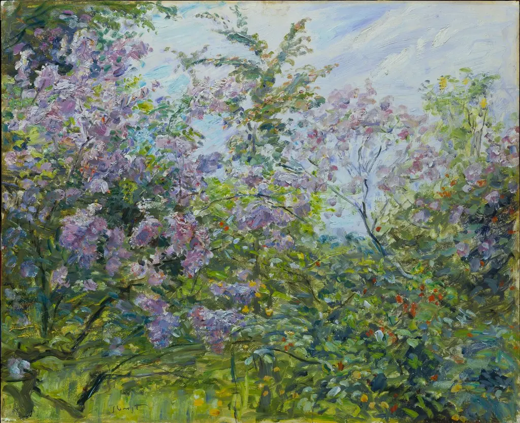 Blossoming Lilac, by Max Slevogt