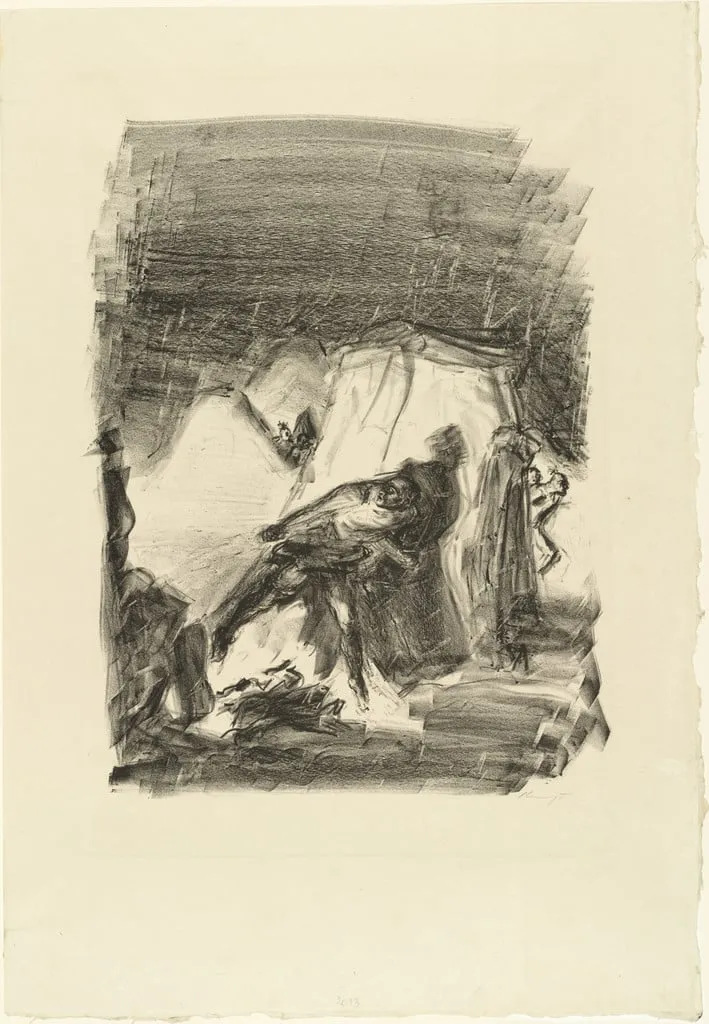 Untitled, by Max Slevogt, ink, 1908