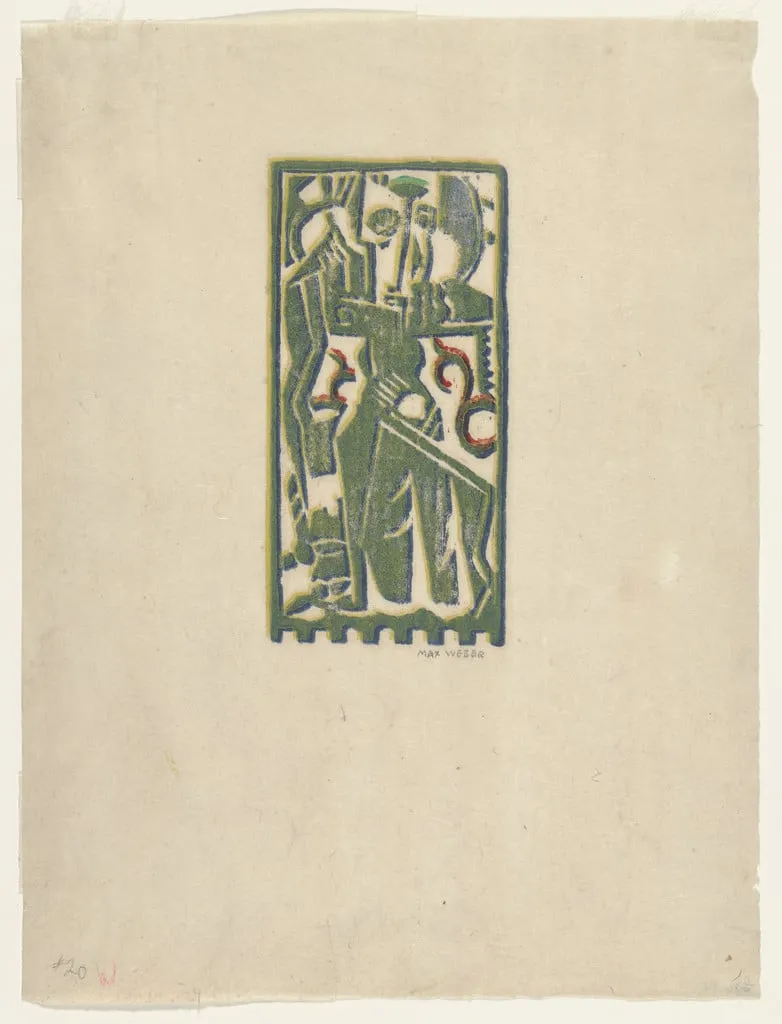Untitled, by Max Weber, ink, 1920