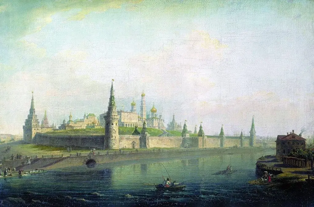 View of the Moscow Kremlin (from the Kamenny Bridge), by Maxim Vorobiev