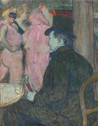 Maxime Dethomas, by Henri de Toulouse-Lautrec