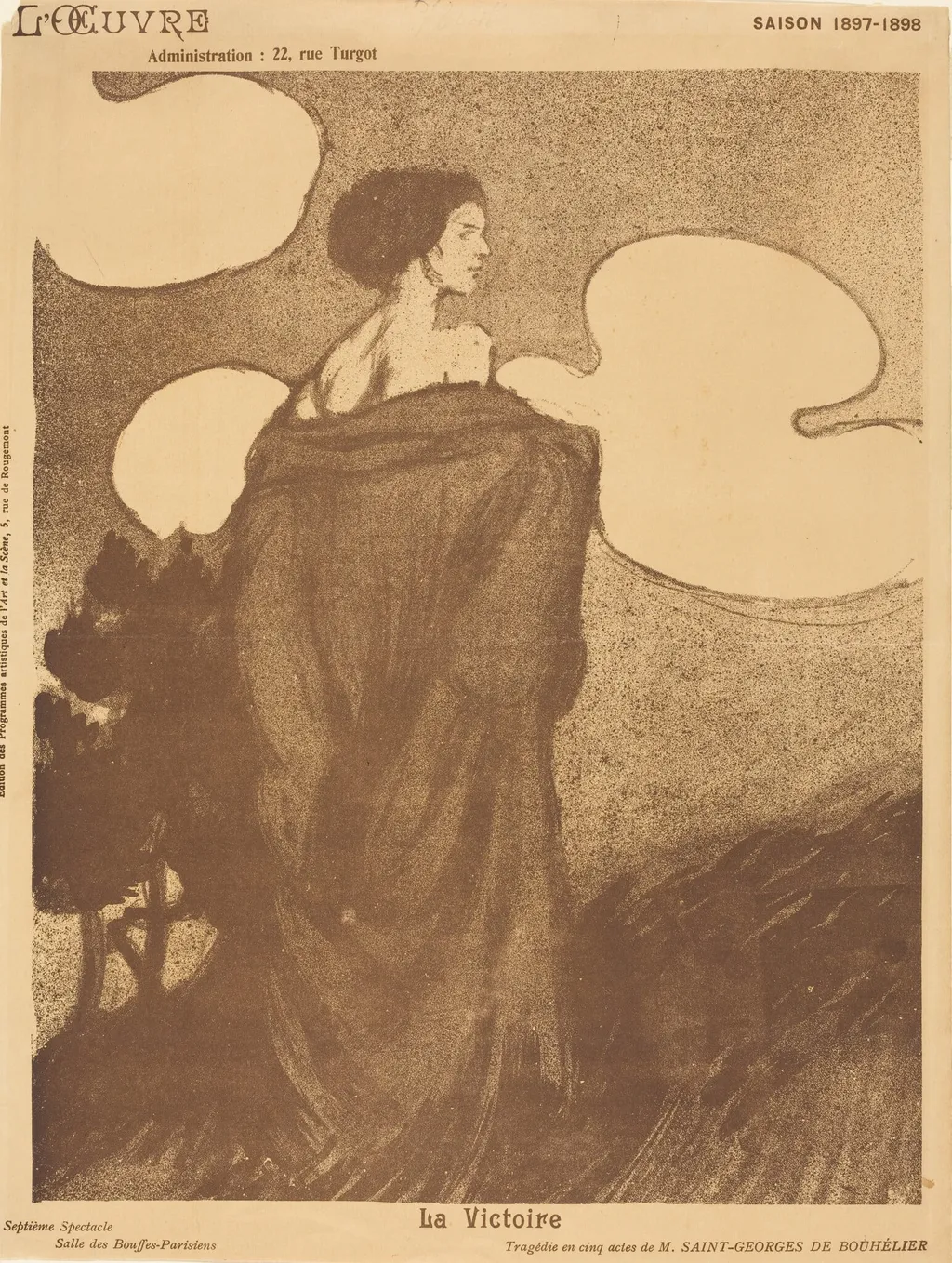 La Victoire, by Maxime Dethomas, ink, 1898