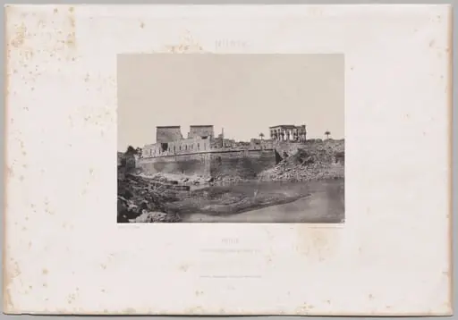 Vue générale prise à l'angle sud-ouest, Philoe, by Maxime Du Camp