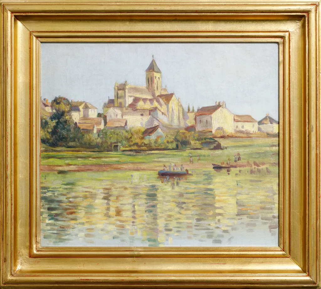 Peisaj cu catedrală, by Maxime-Emile-Louis Maufra, 1850