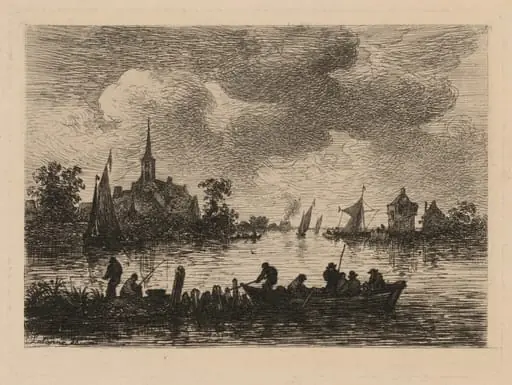 Banks of the Meuse, by Maxime Lalanne