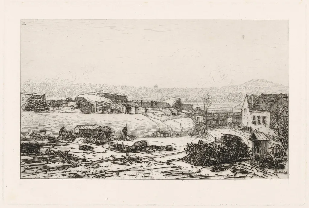 Bastion 66, by Maxime Lalanne, ink, 1871