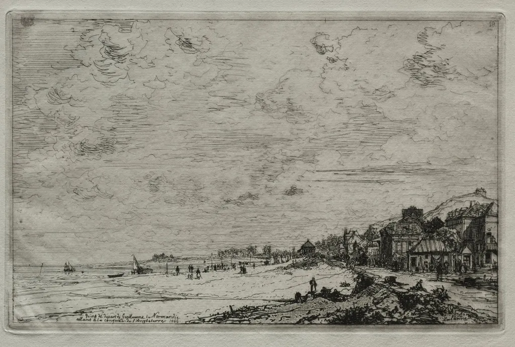 Beuzeval, Opening to La Dive (Calvados), by Maxime Lalanne, 1868