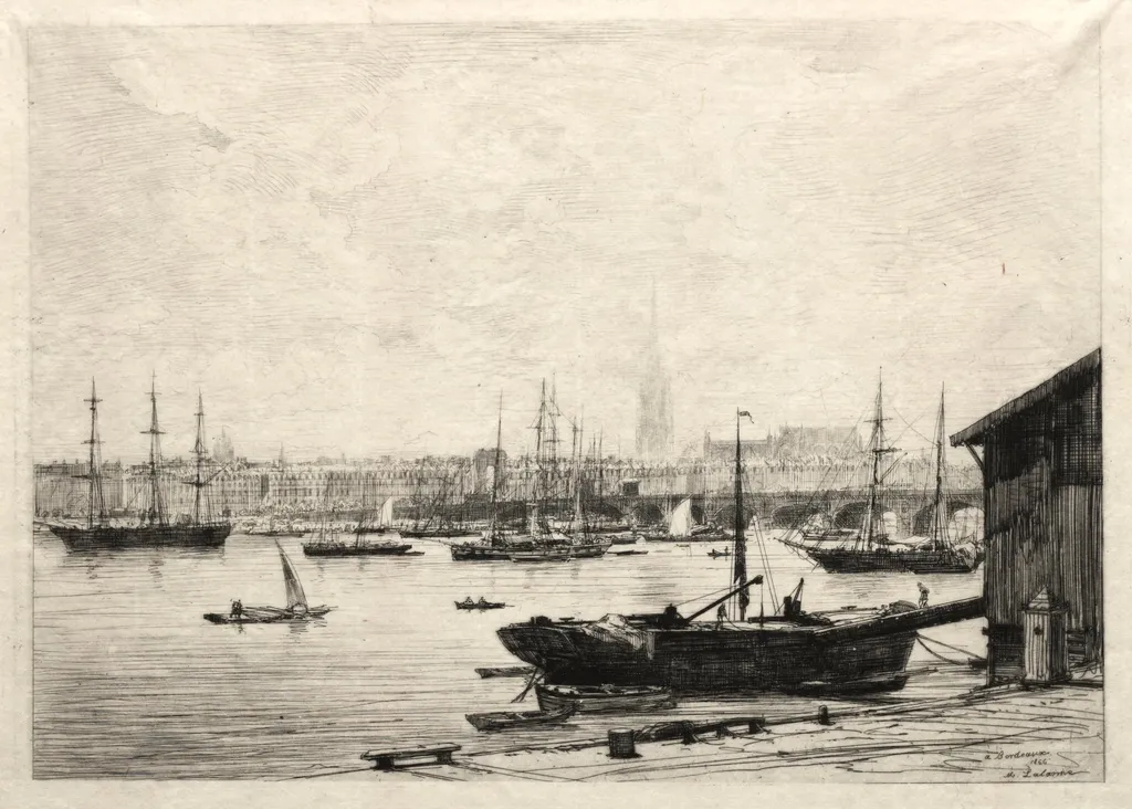 Bordeaux, by Maxime Lalanne, 1866