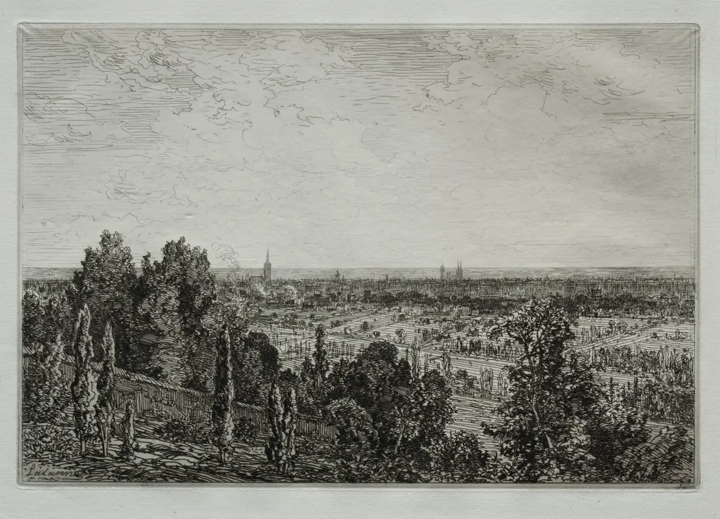 Bordeaux, View from the Coast of Cénon, by Maxime Lalanne, 1879