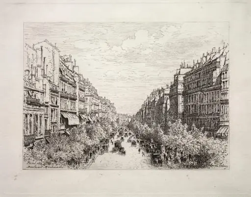 Boulevard Montmartre, by Maxime Lalanne