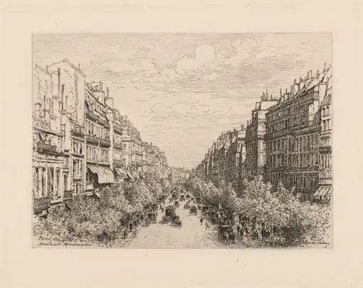 Boulevard Montmartre, by Maxime Lalanne