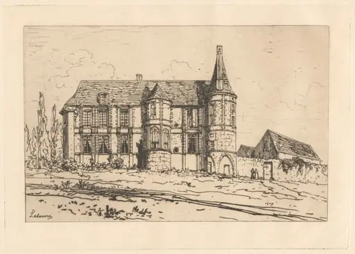Castle with Two Towers, by Maxime Lalanne