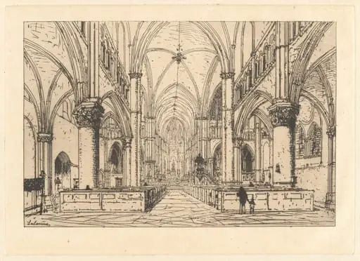 Church Interior, by Maxime Lalanne