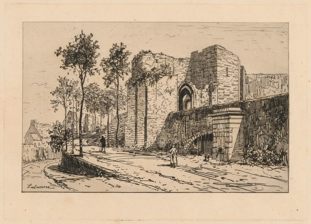 City Ramparts, by Maxime Lalanne, ink, 1885