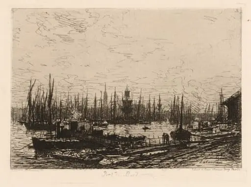 Dans le Port de Bordeaux, by Maxime Lalanne