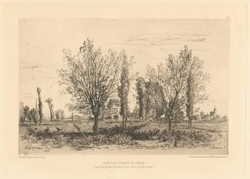 Dans les Champs de Cenon, by Maxime Lalanne