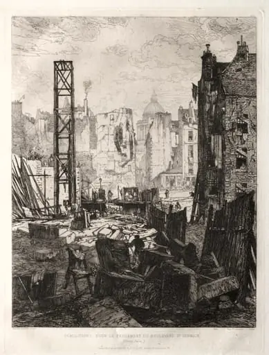 Demolitions pour la Perement du Boulevard St. Germain, by Maxime Lalanne