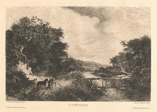 Le Pont de Bois, by Maxime Lalanne