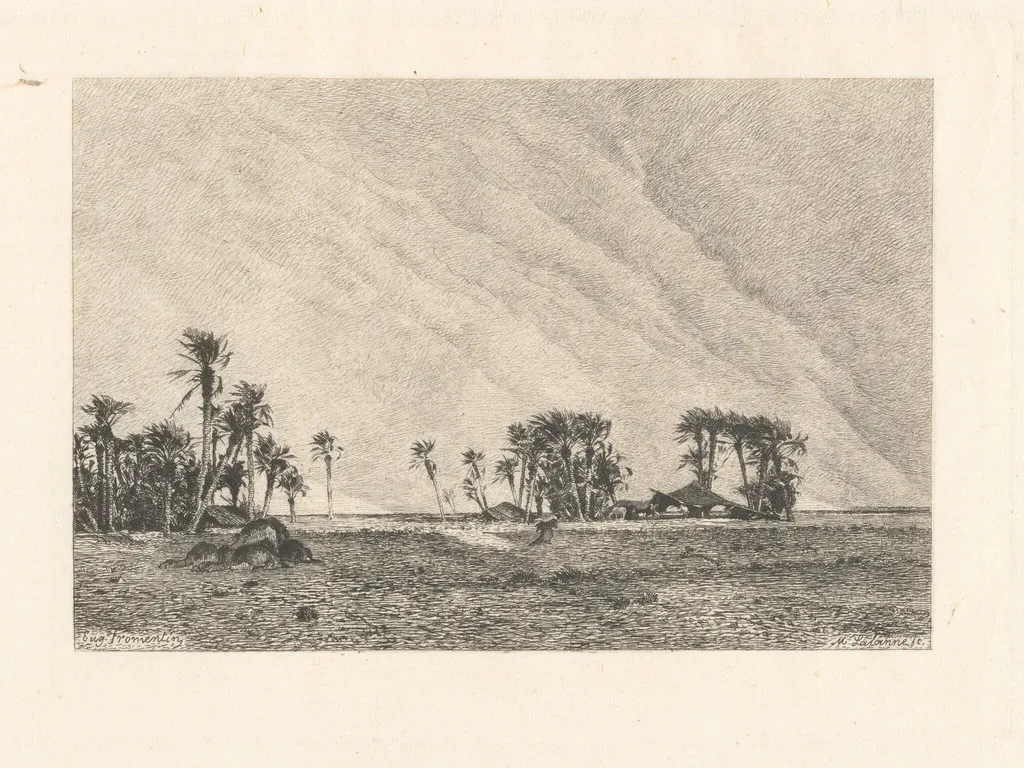 Le Simoun, by Maxime Lalanne, ink, 1878