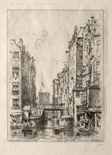 Old Quarter of Amsterdam, by Maxime Lalanne