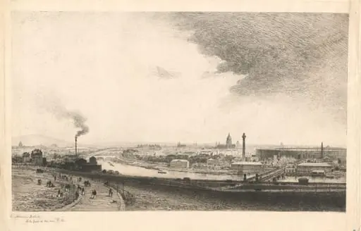 Paris in 1867: View from the Trocadéro, by Maxime Lalanne