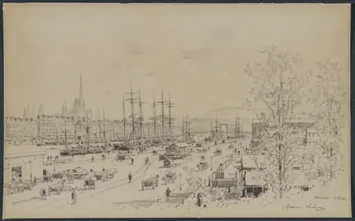 Port of Rouen, by Maxime Lalanne