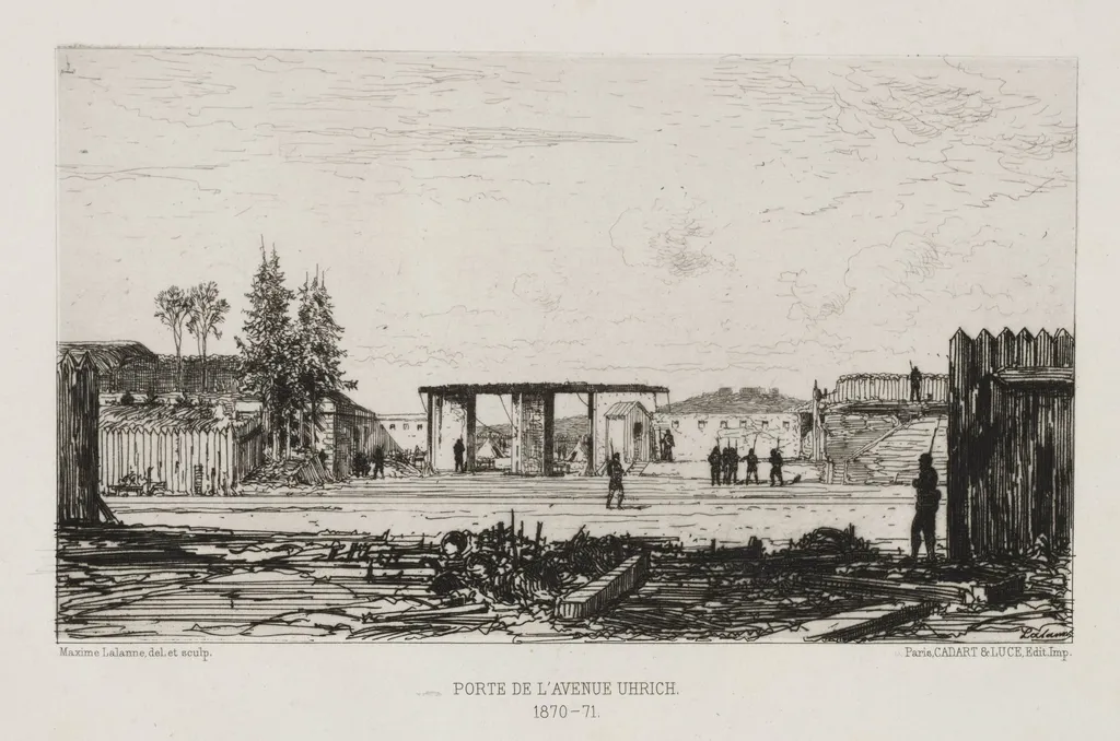 Porte du l'Avenue Uhrich, by Maxime Lalanne, 1870