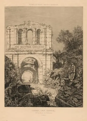 Ruines du Palais Gallien à Bordeaux, by Maxime Lalanne