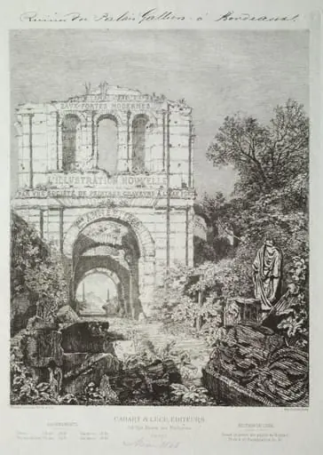 Ruins of the Gallien Palace in Bordeaux, by Maxime Lalanne