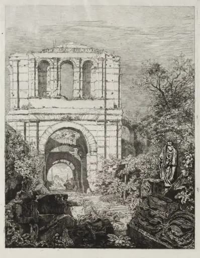 Ruins of the Palais Gallien in Bordeaux, by Maxime Lalanne