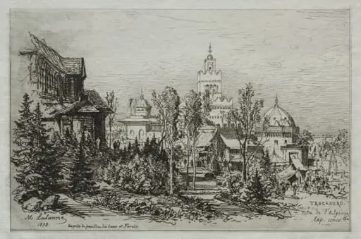 The Algerian Palace at the Trocadero, by Maxime Lalanne