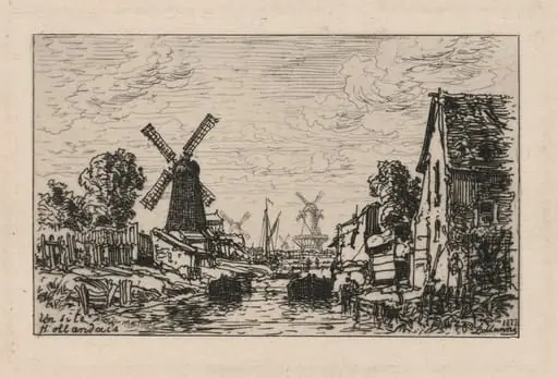 Un Site Hollandais (A Zaandam), by Maxime Lalanne