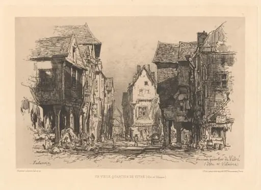 Un Vieux Quartier de Vitré (Ille-et-Vilaine), by Maxime Lalanne