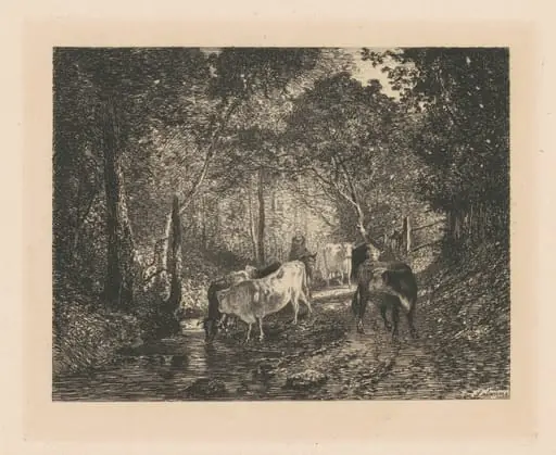 Vaches Sous Bois, by Maxime Lalanne