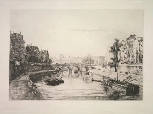 View from St. Michel Bridge, by Maxime Lalanne