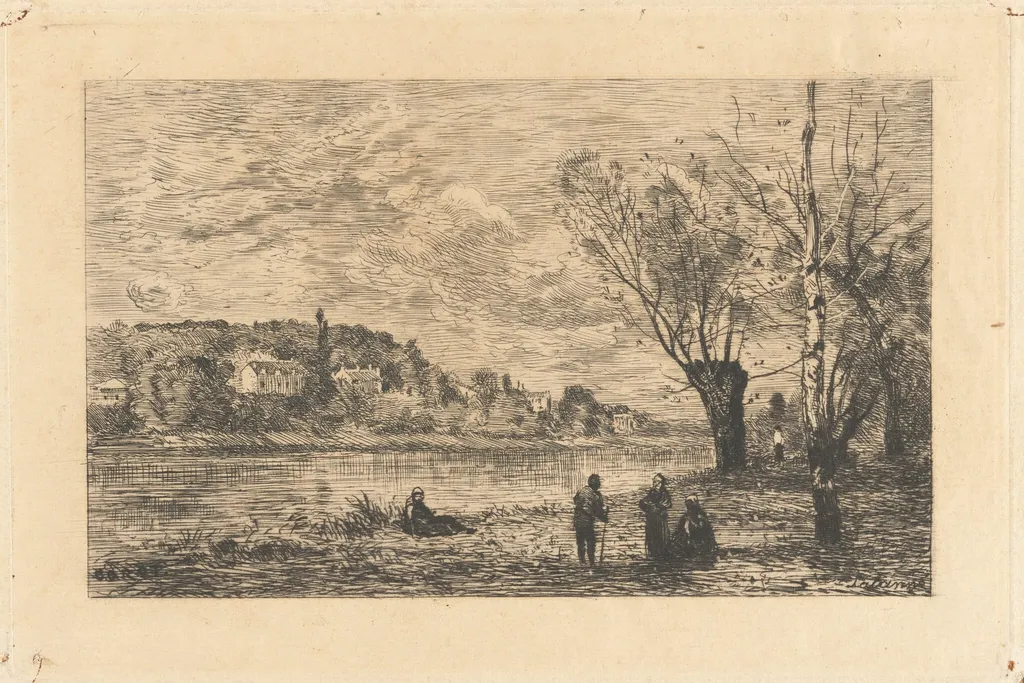 Ville d’Avray, by Maxime Lalanne, ink, 1876