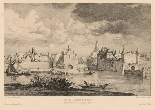 Vue de la Ville de Delft, by Maxime Lalanne