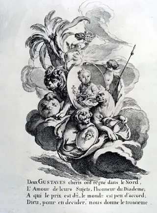 Offeraltare i landskap, by Maximilian of Hesse-Kassel, 1732