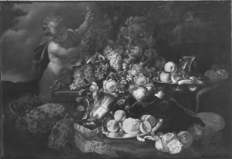 Früchtestück, by Maximilian Pfeiler, unspecified, 1701