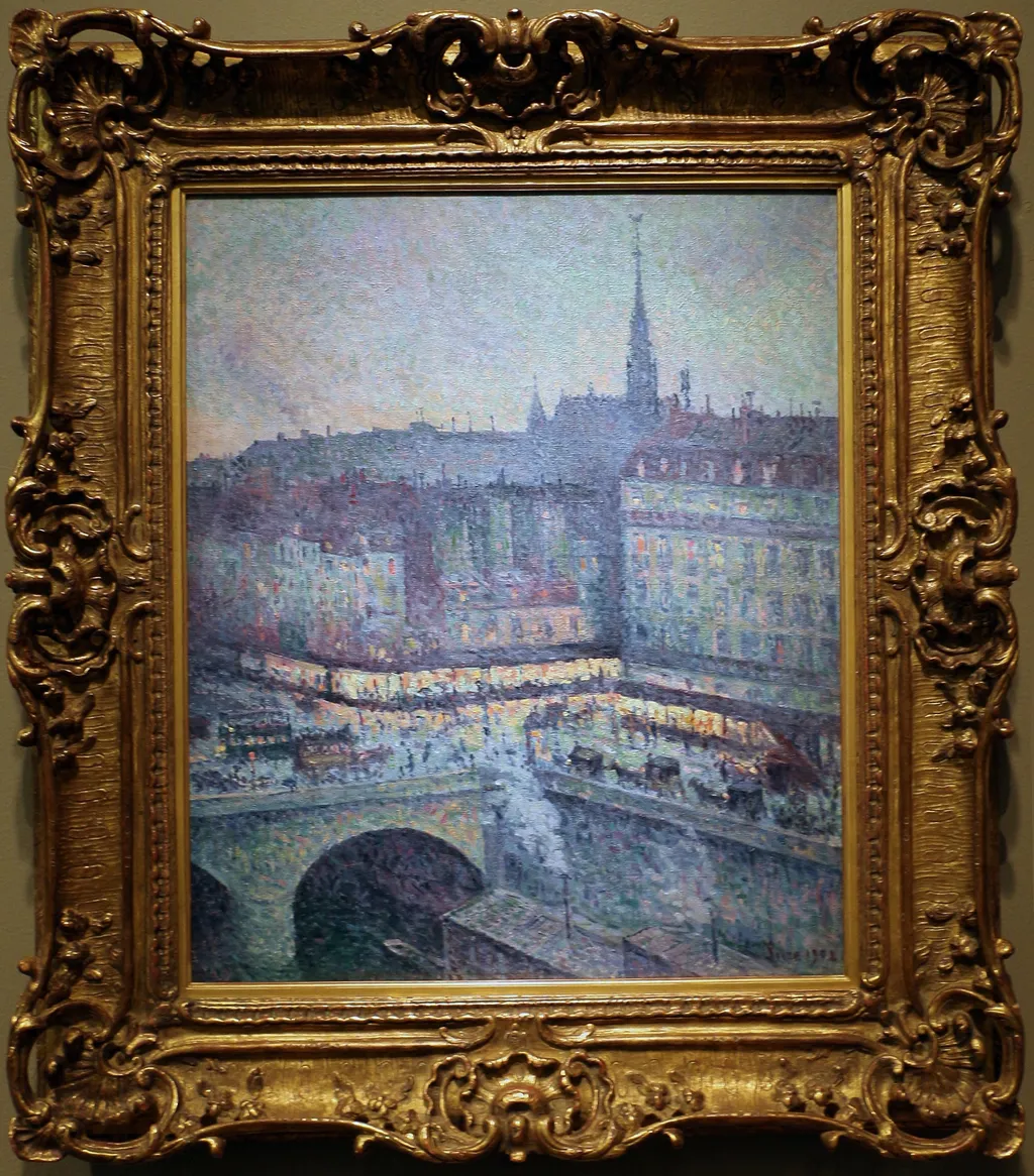 La Sainte-Chapelle, by Maximilien Luce, oil, 1902