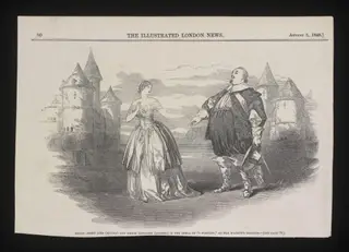 Mdlle. Jenny Lind (Elvira) and Signor Lablache (Giorgio) in the opera of ''I Puritani''
