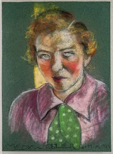 Ap 3 - Autoportret cu cravată verde, by Medi Wechsler Dinu