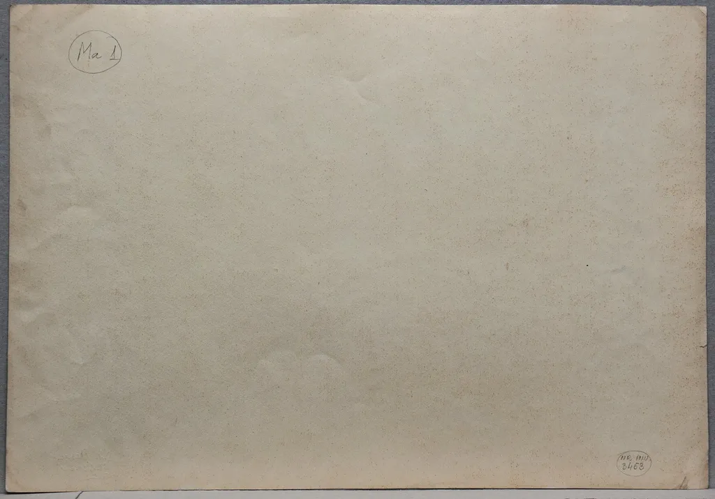 Ma 1 - Peisaj la Măcin (Case, garduri și pomi), by Medi Wechsler Dinu, 1958