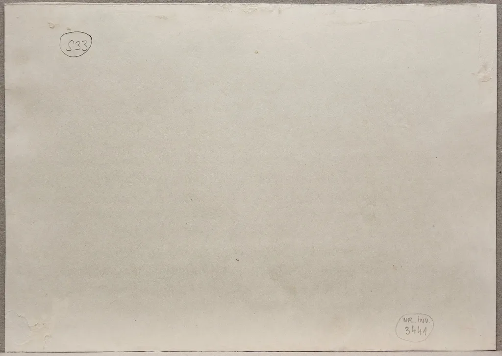 S 33 - Peisaj la Sulina (Dunăre și faleză cu tufe de flori grena), by Medi Wechsler Dinu, 1958